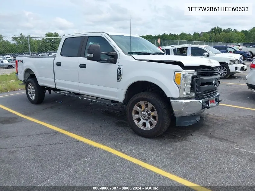 2017 Ford F-250 Xl VIN: 1FT7W2B61HEE60633 Lot: 40007307