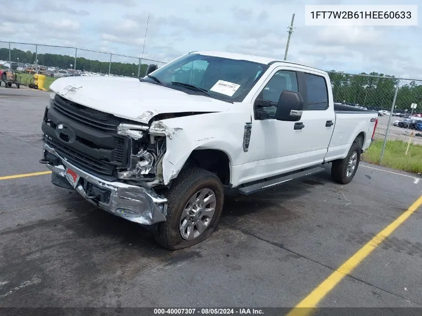 2017 Ford F-250 Xl VIN: 1FT7W2B61HEE60633 Lot: 40007307