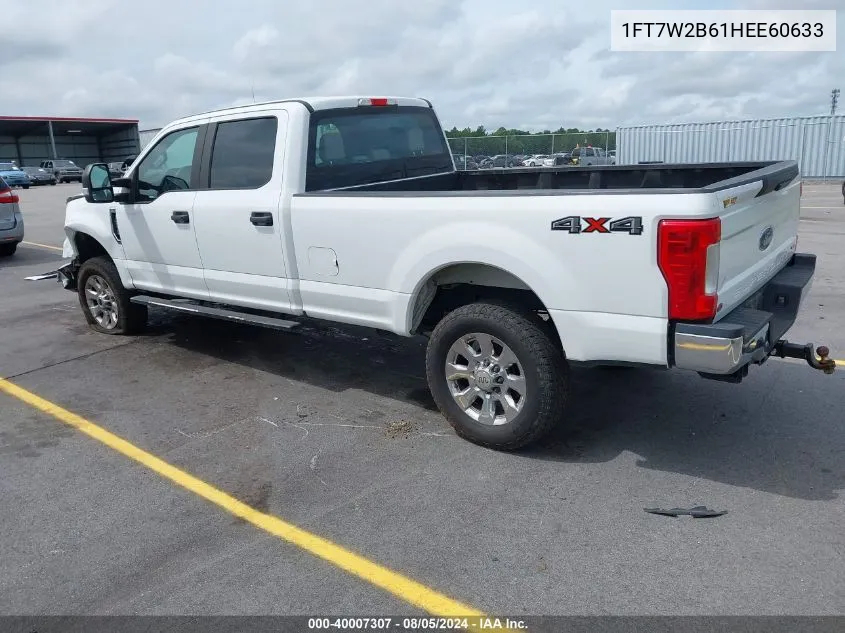 2017 Ford F-250 Xl VIN: 1FT7W2B61HEE60633 Lot: 40007307