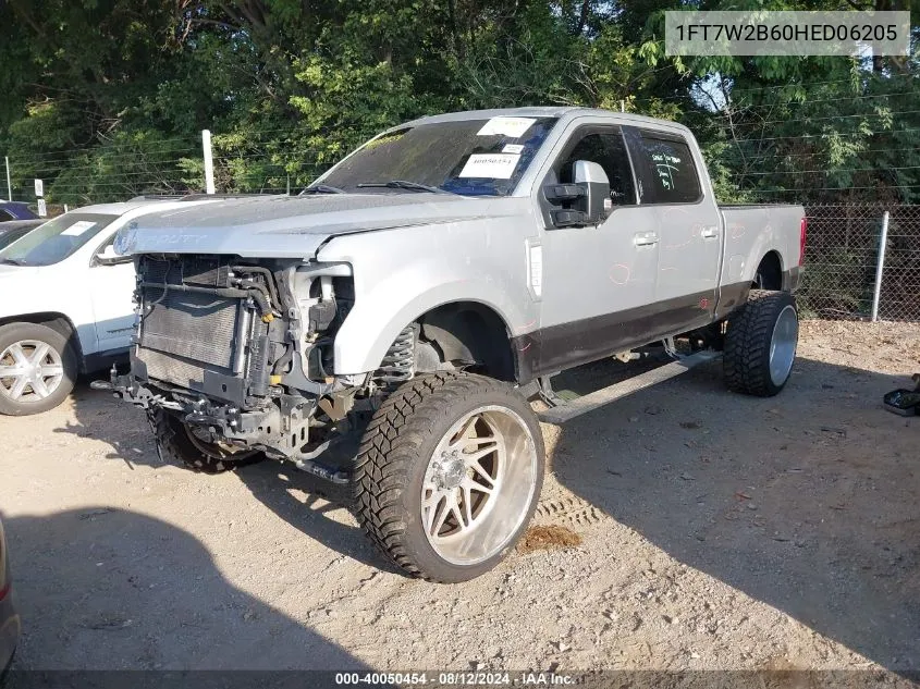 2017 Ford F-250 Lariat VIN: 1FT7W2BT1HEC10492 Lot: 39747037