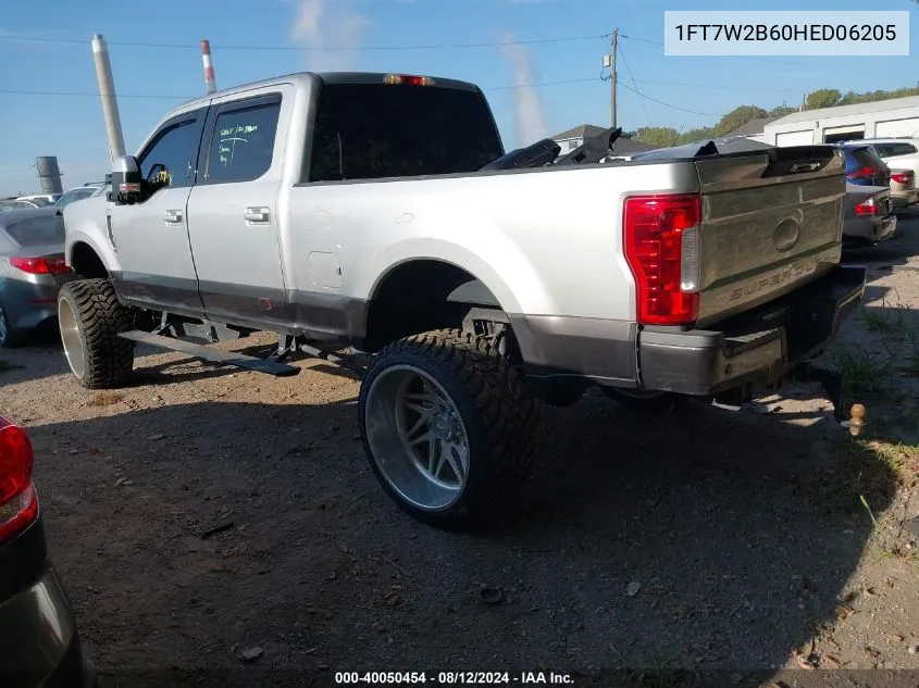 1FT7W2BT1HEC10492 2017 Ford F-250 Lariat