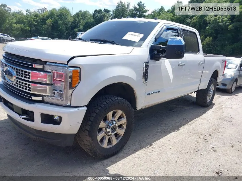 1FT7W2BT2HED63513 2017 Ford F-250 Platinum