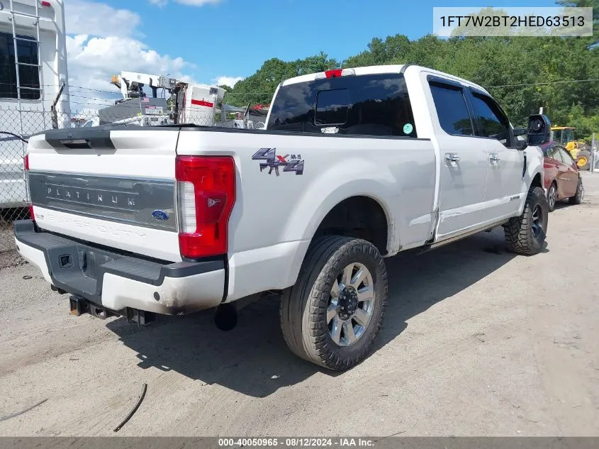 1FT7W2BT2HED63513 2017 Ford F-250 Platinum