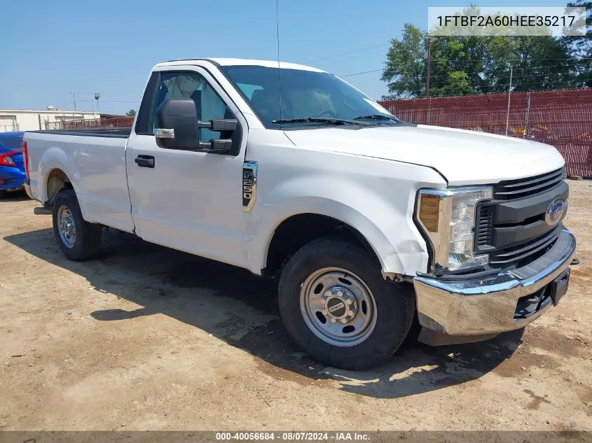 2017 Ford F250 Super Duty VIN: 1FTBF2A60HEE35217 Lot: 40056684