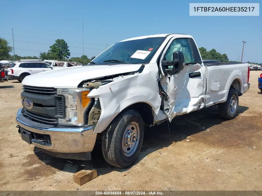 1FTBF2A60HEE35217 2017 Ford F250 Super Duty