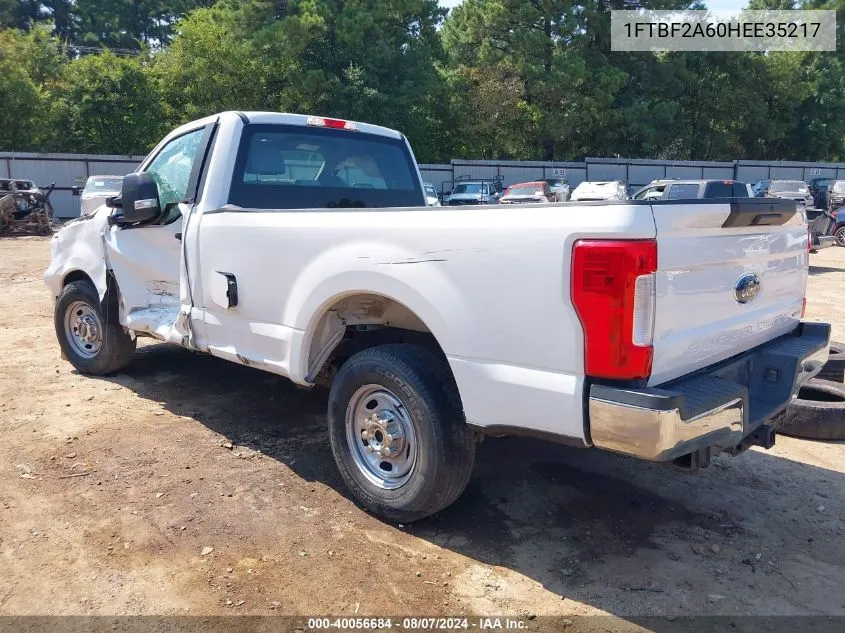 2017 Ford F250 Super Duty VIN: 1FTBF2A60HEE35217 Lot: 40056684