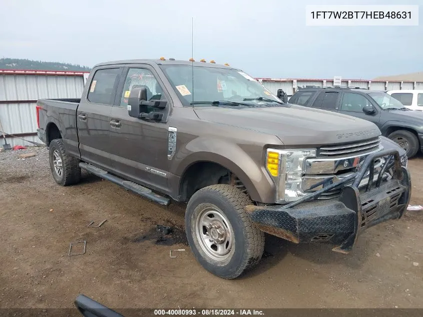 2017 Ford F-250 Lariat VIN: 1FT7W2BT7HEB48631 Lot: 40080993