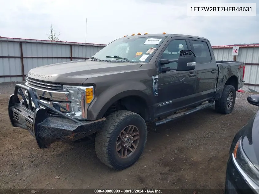 1FT7W2BT7HEB48631 2017 Ford F-250 Lariat