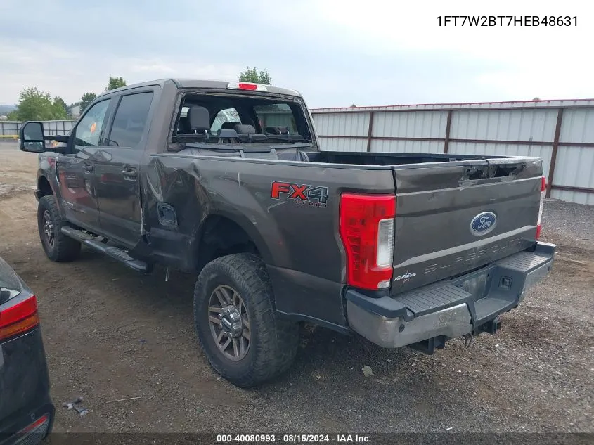 1FT7W2BT7HEB48631 2017 Ford F-250 Lariat