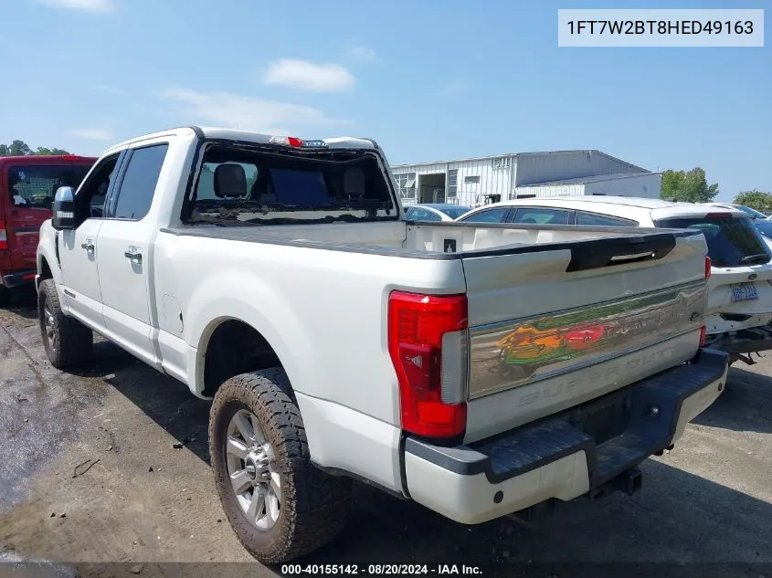 1FT7W2BT8HED49163 2017 Ford F-250 Platinum