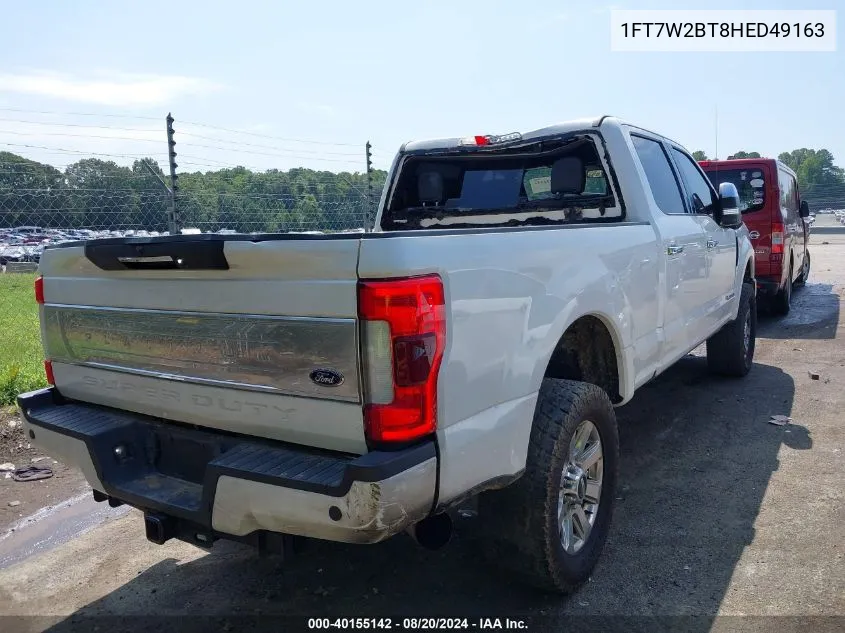 1FT7W2BT8HED49163 2017 Ford F-250 Platinum