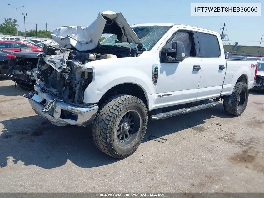 2017 Ford F250 Super Duty VIN: 1FT7W2BT8HEB36066 Lot: 40166269