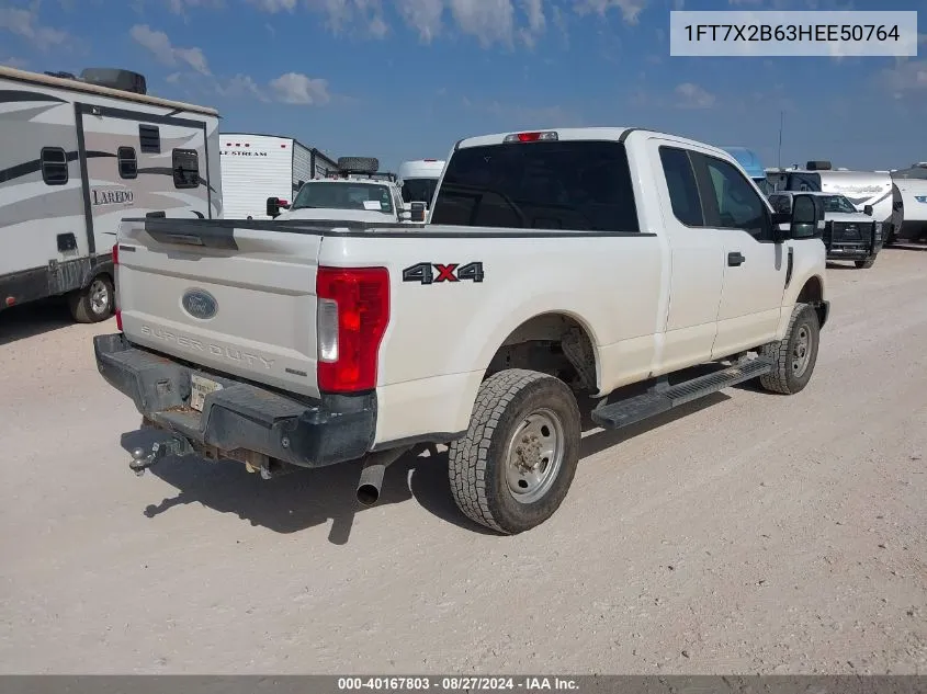 2017 Ford F-250 Xl VIN: 1FT7X2B63HEE50764 Lot: 40167803