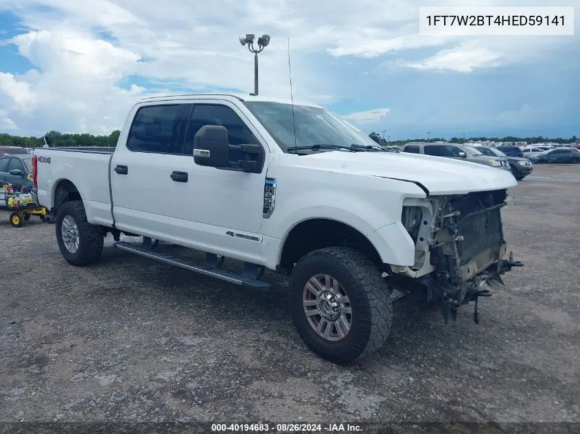 2017 Ford F-250 Xlt VIN: 1FT7W2BT4HED59141 Lot: 40194683