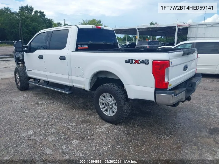 1FT7W2BT4HED59141 2017 Ford F-250 Xlt