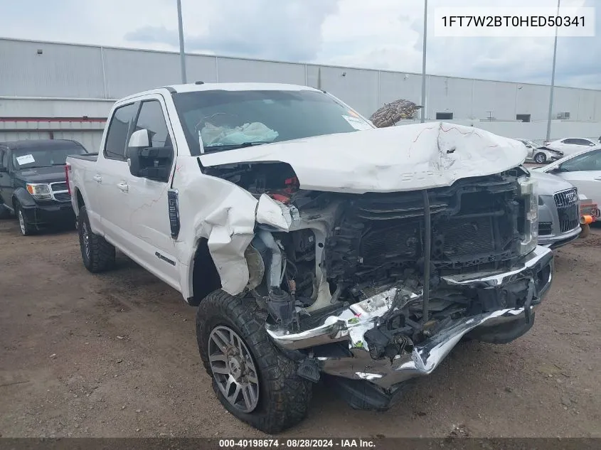 2017 Ford F-250 Lariat VIN: 1FT7W2BT0HED50341 Lot: 40198674