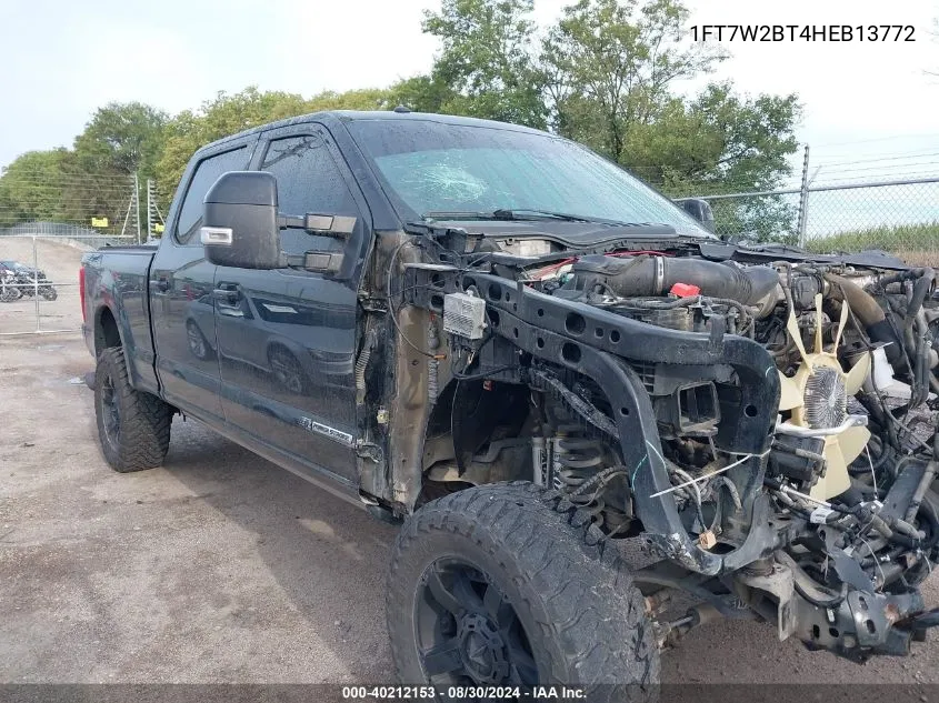 1FT7W2BT4HEB13772 2017 Ford F-250 Lariat