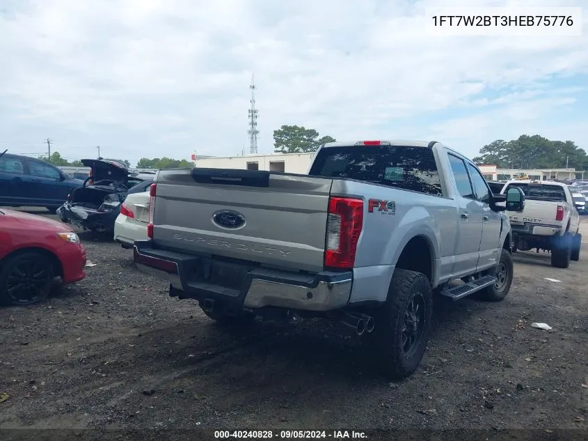 2017 Ford F-250 Super Duty VIN: 1FT7W2BT3HEB75776 Lot: 40240828