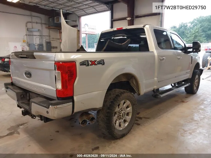 1FT7W2BT0HED29750 2017 Ford F250 Super Duty