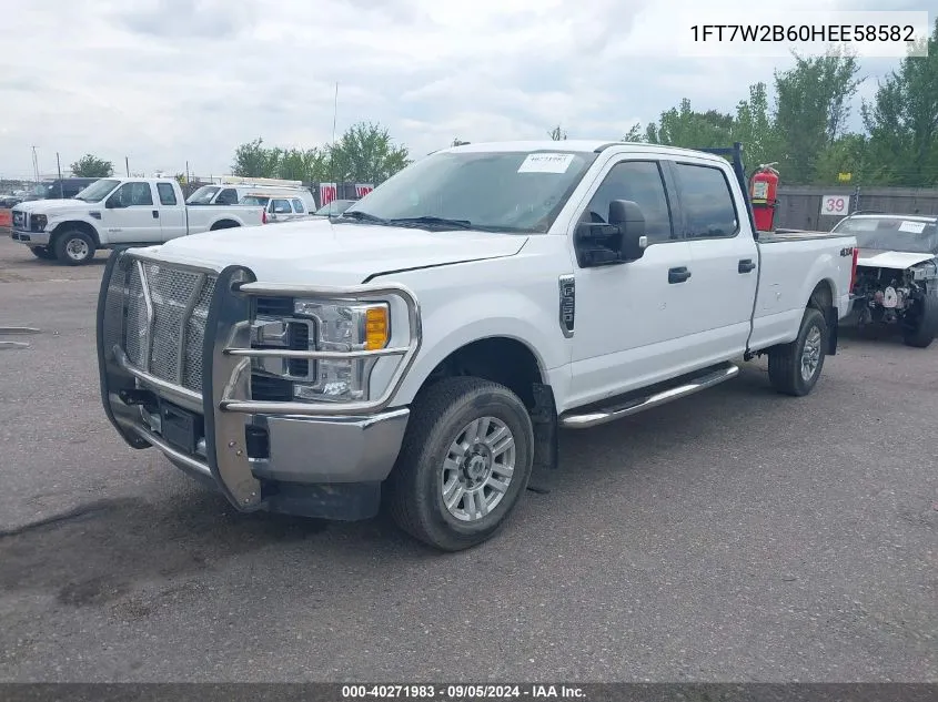 2017 Ford F250 Super Duty VIN: 1FT7W2B60HEE58582 Lot: 40271983