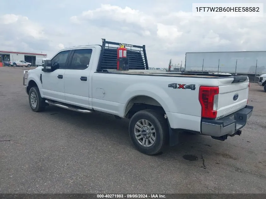 2017 Ford F250 Super Duty VIN: 1FT7W2B60HEE58582 Lot: 40271983