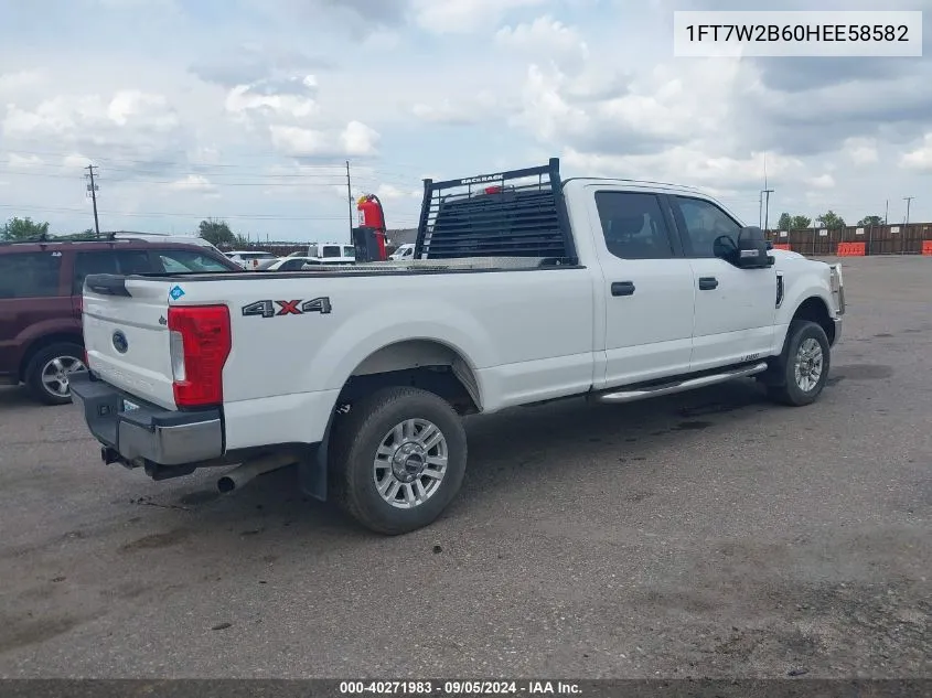 1FT7W2B60HEE58582 2017 Ford F250 Super Duty