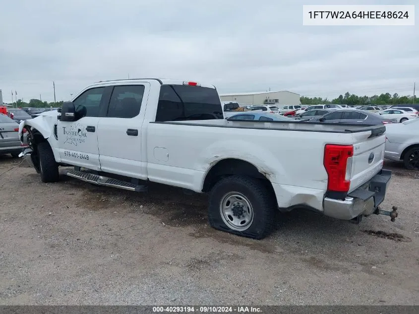 2017 Ford F-250 Xl VIN: 1FT7W2A64HEE48624 Lot: 40293194