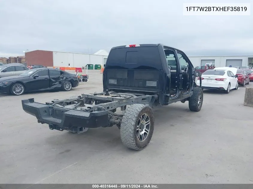 1FT7W2BTXHEF35819 2017 Ford F250 Super Duty