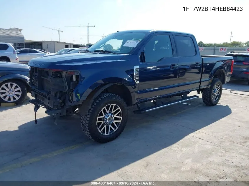 1FT7W2BT4HEB84423 2017 Ford F-250 Lariat