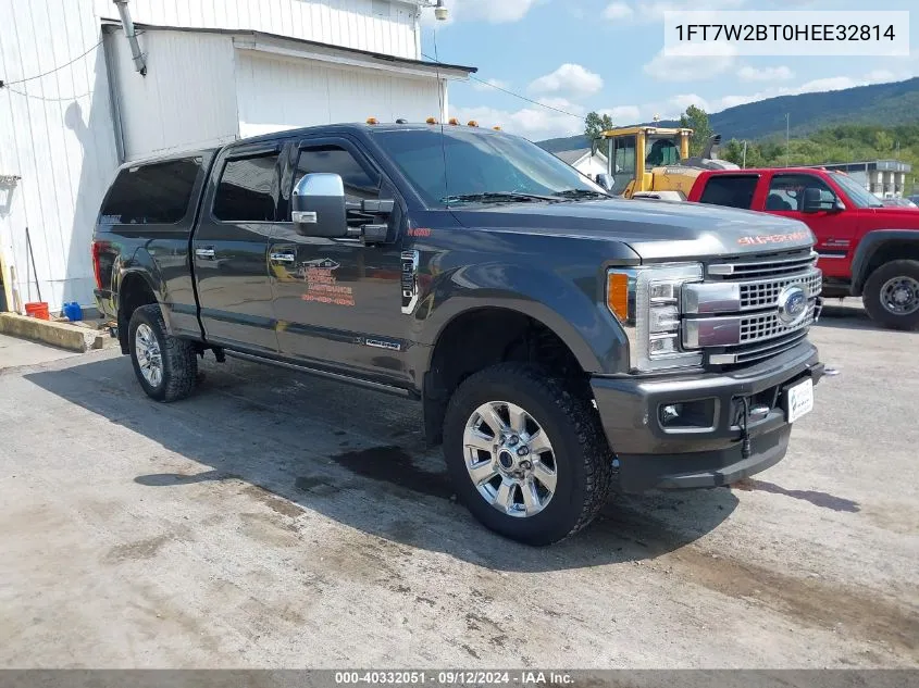 2017 Ford F-250 Platinum VIN: 1FT7W2BT0HEE32814 Lot: 40332051