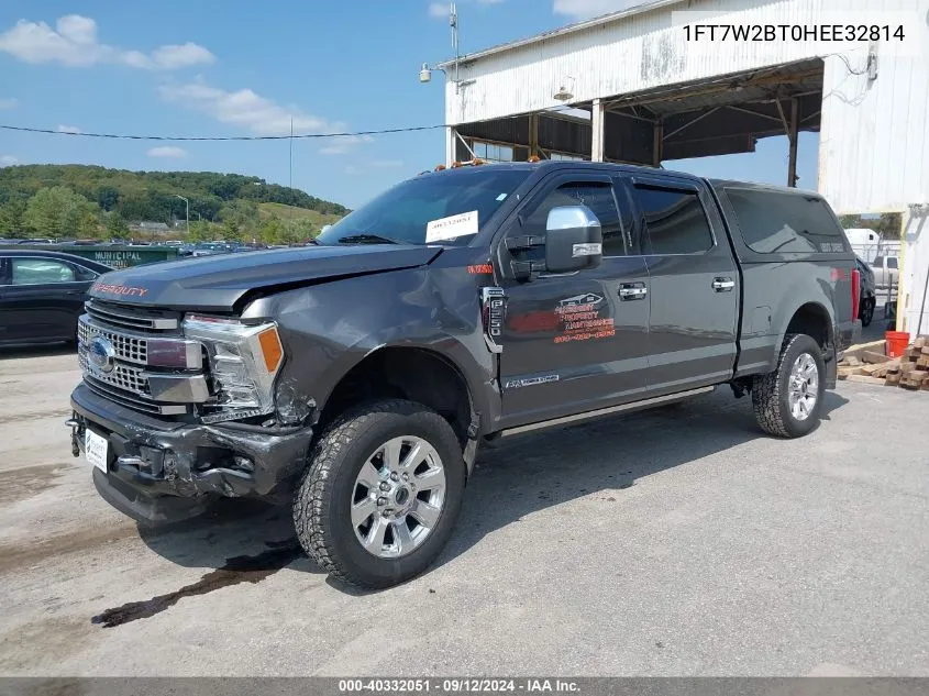 2017 Ford F-250 Platinum VIN: 1FT7W2BT0HEE32814 Lot: 40332051