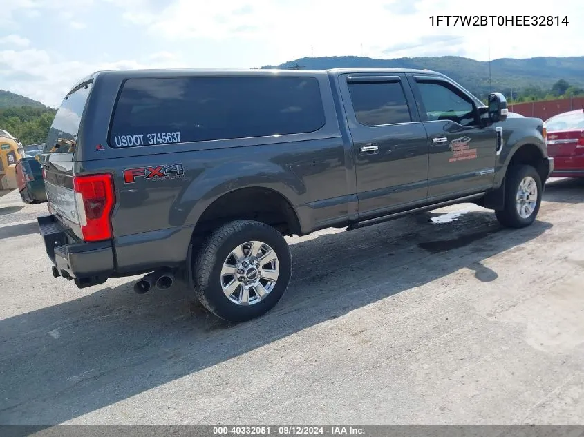 1FT7W2BT0HEE32814 2017 Ford F-250 Platinum