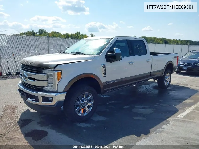 1FT7W2BT4HEE69381 2017 Ford F-250 King Ranch