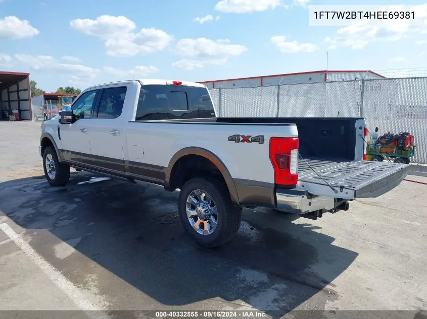 1FT7W2BT4HEE69381 2017 Ford F-250 King Ranch