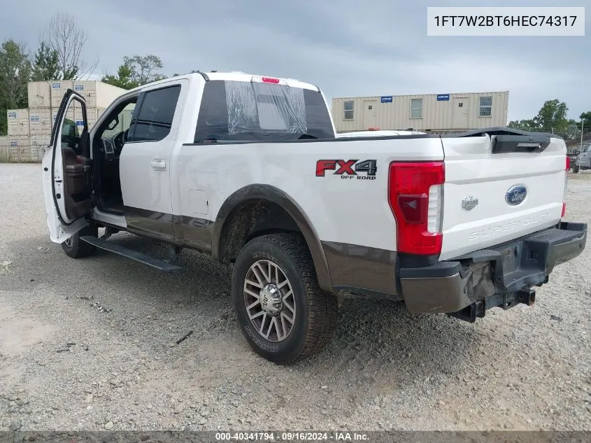 1FT7W2BT6HEC74317 2017 Ford F-250 King Ranch