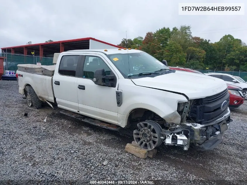 2017 Ford F-250 Xl VIN: 1FD7W2B64HEB99557 Lot: 40342448