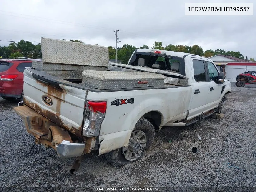 2017 Ford F-250 Xl VIN: 1FD7W2B64HEB99557 Lot: 40342448