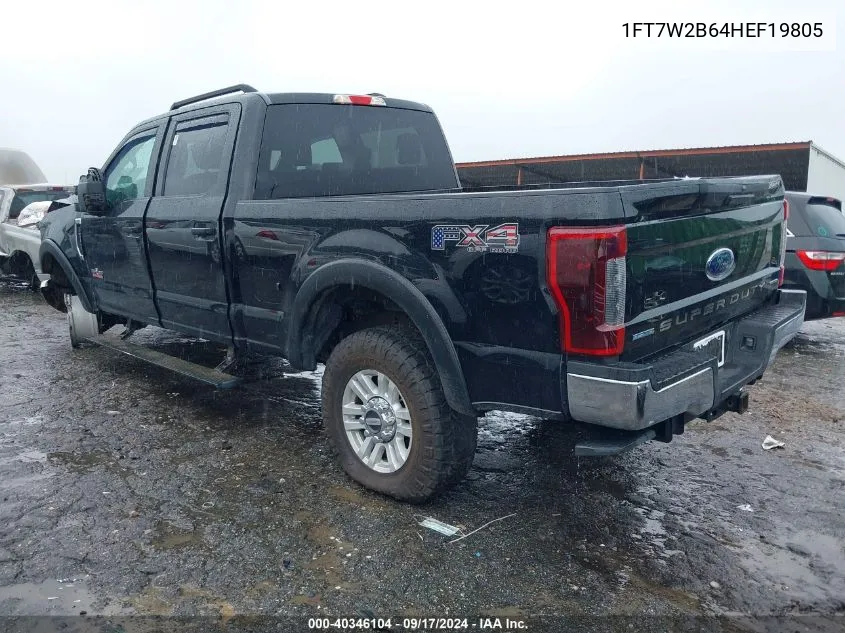 1FT7W2B64HEF19805 2017 Ford F-250 Xlt