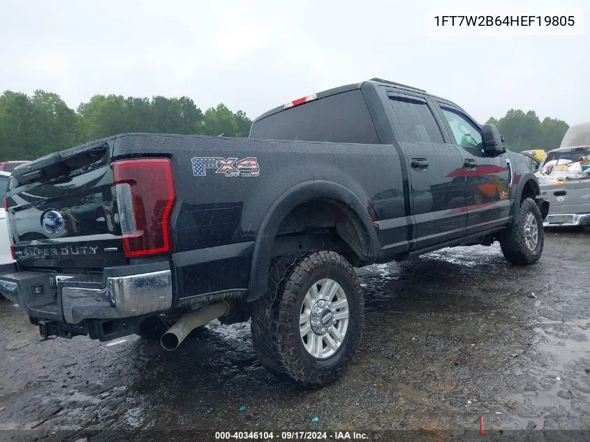 1FT7W2B64HEF19805 2017 Ford F-250 Xlt