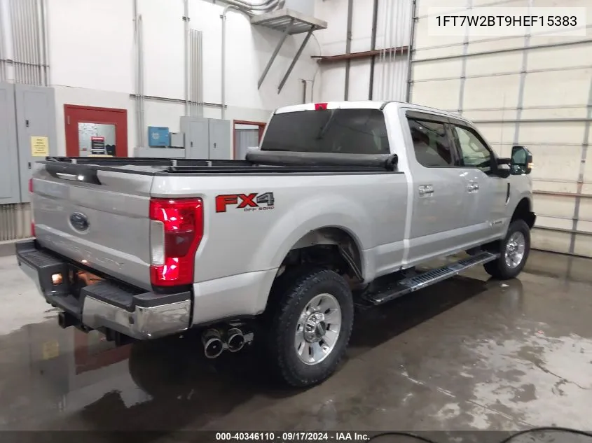 2017 Ford F-250 Xlt VIN: 1FT7W2BT9HEF15383 Lot: 40346110