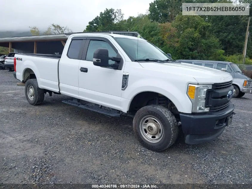 2017 Ford F-250 Xl VIN: 1FT7X2B62HEB86050 Lot: 40346786