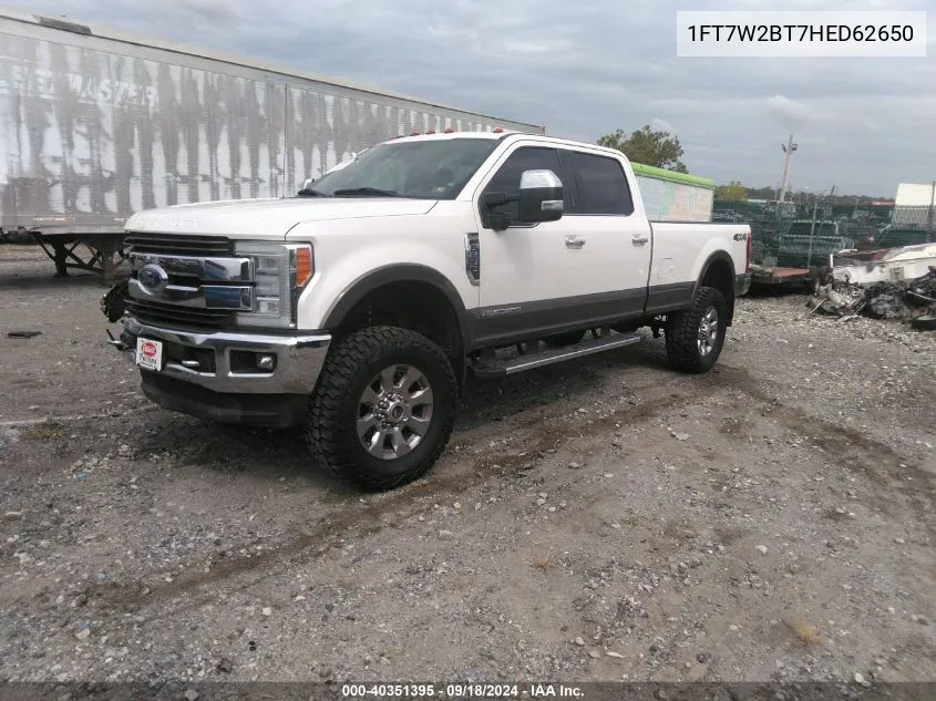 1FT7W2BT7HED62650 2017 Ford F250 Super Duty