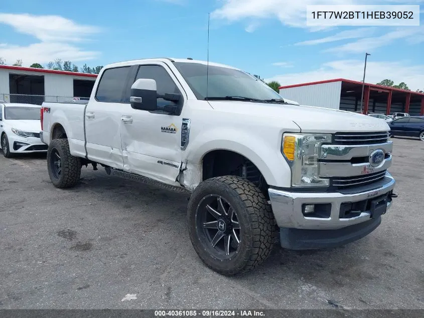 2017 Ford F-250 Lariat VIN: 1FT7W2BT1HEB39052 Lot: 40361085