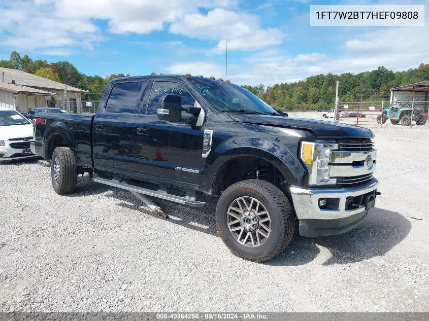 2017 Ford F250 Super Duty VIN: 1FT7W2BT7HEF09808 Lot: 40364256