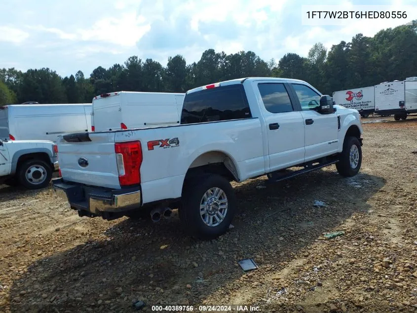 2017 Ford F-250 Xl VIN: 1FT7W2BT6HED80556 Lot: 40389756