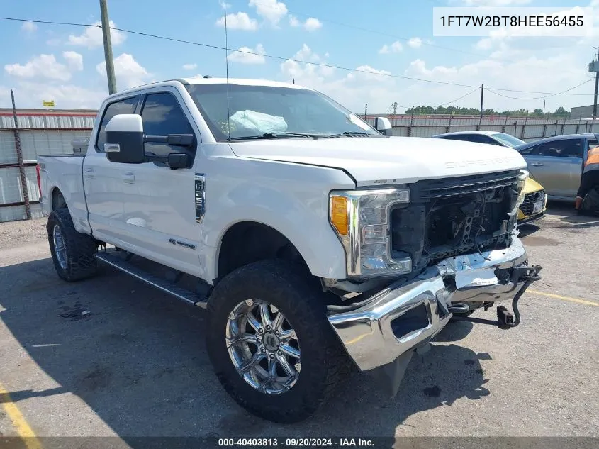 1FT7W2BT8HEE56455 2017 Ford F-250 Lariat