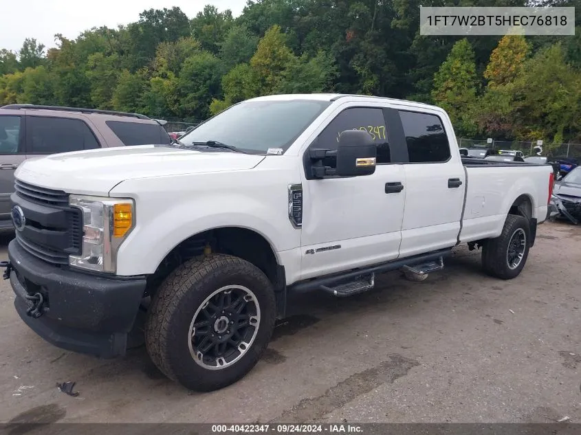 2017 Ford F250 Super Duty VIN: 1FT7W2BT5HEC76818 Lot: 40422347