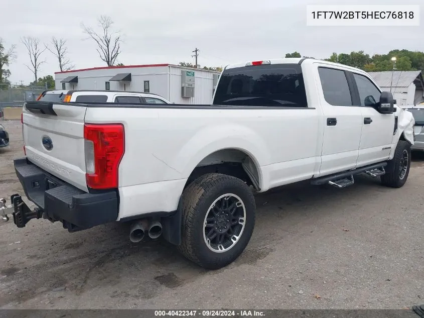 2017 Ford F250 Super Duty VIN: 1FT7W2BT5HEC76818 Lot: 40422347