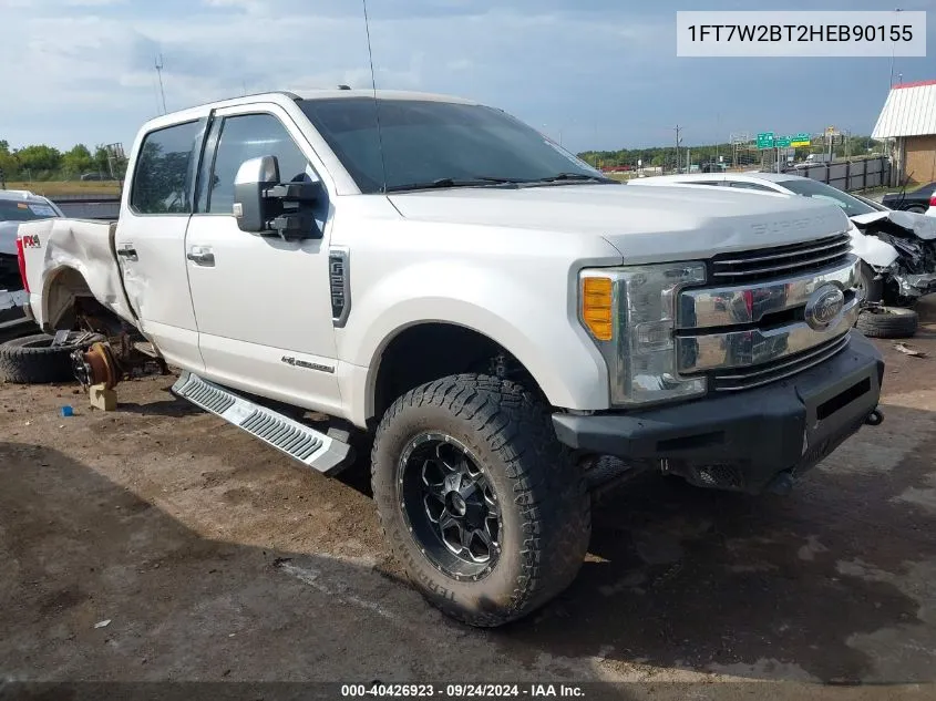 1FT7W2BT2HEB90155 2017 Ford F-250 Lariat