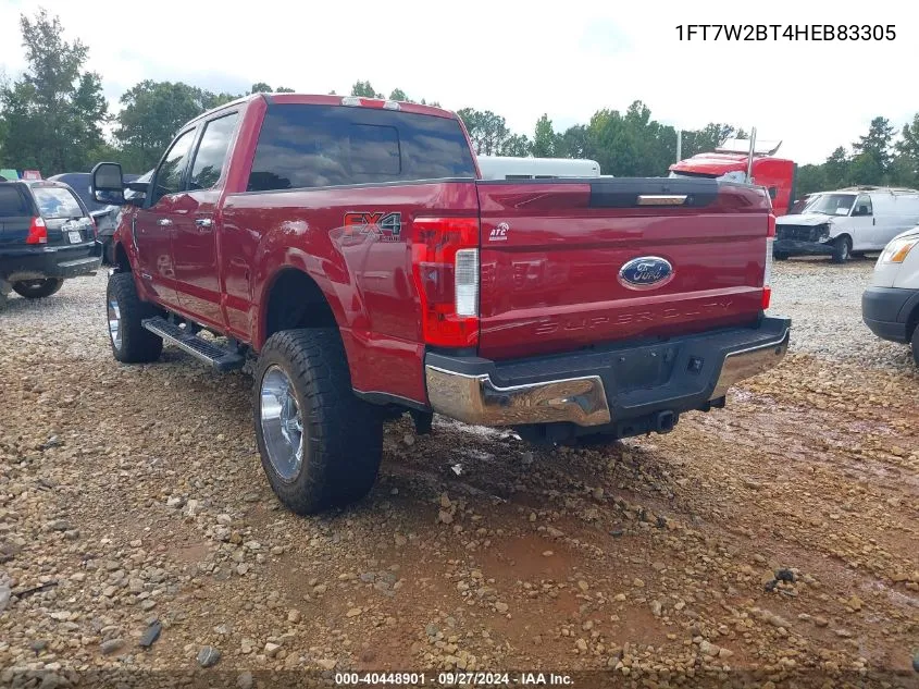 2017 Ford F-250 Lariat VIN: 1FT7W2BT4HEB83305 Lot: 40448901